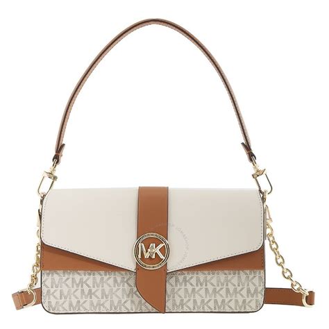 monogram michael kors|monogram print shoulder strap.